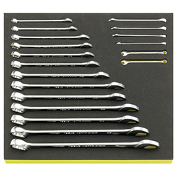 19-Piece Set, Combination Wrench (Inch) 