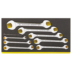 9-Piece Set, Double-Ended Wrench (Inch)