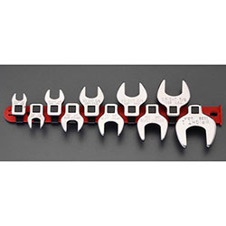 3/8" Sq / 10-Piece Set [CROW FOOT] Wrench Set 