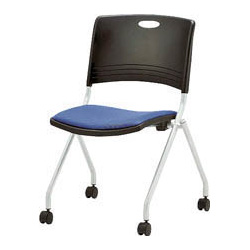 Stacking Chair. Conference Chair That Can Be Stacked by Lifting and Sliding the Seat