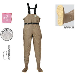 Fishery Boots Nylon Wader (Round / Oil Resistant PVC Base) (F-71-M)