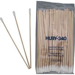 Industrial Cotton Swabs Pointed Shell Type 4.7 mm/Wood Shaft 1 Box 100 Count (CA-006SP)