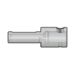Click fit, straight shank/collet chuck extension unit/face mill adapter