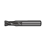 Iscar Carbide Solid End Mill, Ultra Fine Particle Carbide End Mill (standard), EC, 2 Flutes, with Central Flute, Screw Angle 30°/45°, Medium Flute Length