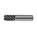 Iscar Carbide Solid End Mill, Ultra Fine Particle Carbide End Mill (for difficult to cut material, high hardness material processing), ECH, 6 Flutes, with Central Flute, Screw Angle 45°, Medium Flute