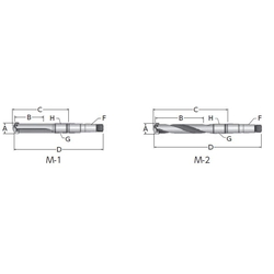 Throw-Away Drill, 2/2.5 Series Holder, Morse Taper Shank (23025H-004M) 