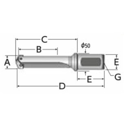 Throw-Away Drill, 3 Series Holder, Metric Size Straight Shank (23030H-40FMS) 