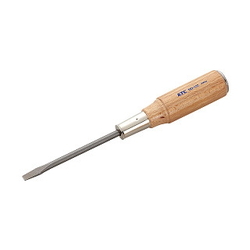 Straight-Slot Through Type Screwdriver With Wooden Handle (MD-50)
