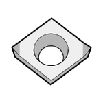 Diamond Shape 80° / Positive CBN Diamond CCMW (CCMW09T308T00815ME-KBN10M) 