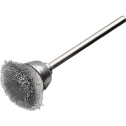 Miniature Cup Type Shaft Mounted Cup Brush (Shaft Diameter 3 mm) (430323) 
