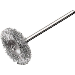 Flat Miniature Shaft Mounted Brush (Shaft Diameter 3 mm) (410221) 