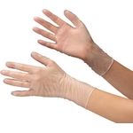 Thin Rubber Gloves, Gloves Made Of PVC (100 Pieces) (VERTE-851-L)