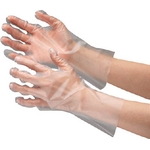 Thin Rubber Gloves, Polyethylene Gloves (Outer Embossed, 200 Pcs) (VERTE-575-M)