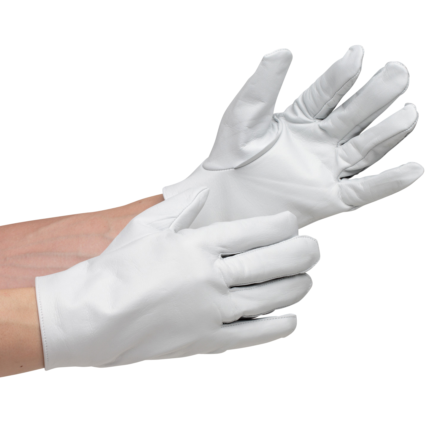 White Leather Gloves MT-14D