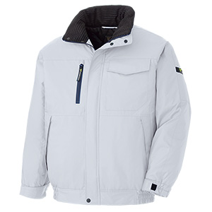 Midori Anzen, Cold-Condition Clothing, Blouson Jacket, VE1071, Top, Silver Gray (3130025008)