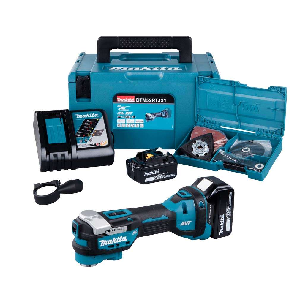 Cordless Makita Multi-Tool (Include battery and charger) (DTM52RTJX1)