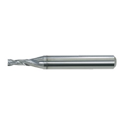 CRN2MS, 2-Flute CRN Coated End Mill for Cutting Copper Electrode (M) [Alteration Supported Product]