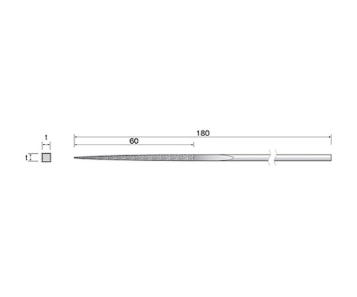 Minimo Diamond File, Square, #270