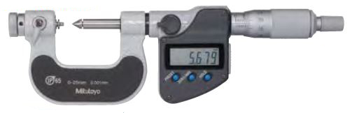 Screw Thread Micrometers SERIES 326, 126 — Interchangeable Anvil / Spindle Tip Type (126-130) 