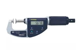Digital Disk Micrometer - QuickMike, Adjustable Measuring Force, Metric