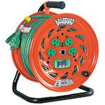 Electrical Drum with Special Function Ground Check Reel, 100 V, with Ground Leakage Breaker 30 m