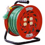 Electrical Drum with Special Function Ground Check Reel, 100 V, with Ground 30 m