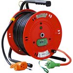Indoor Single Phase 100 V Earthing with Breaker Exclusive Reel (Extension Cord Type) (RND-EB30S)
