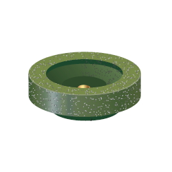 Cup Rubber Grindstone For Impulse Only (64851) 