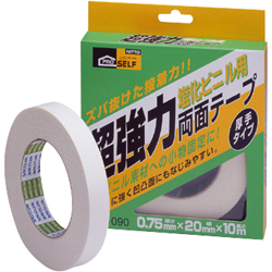Heavy Duty Double-Sided Tape for Polyvinyl Chloride Applications, Thick Type (Box) (J1090)