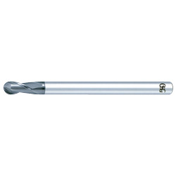 Ball End Type, 2-Flute for Copper /Aluminum Alloy / Plastic CRN-EBD (CRN-EBD-R0.4X0.8) 