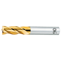 TiN Coating, End Mill (multi-flute short type) EX-TIN-EMS