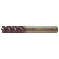 Carbide TiAlN Coated 4-Flute End Mill 