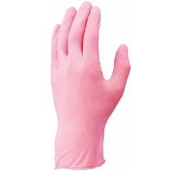 Disposable Rose Pink Gloves 100 Pair (NO885-M)