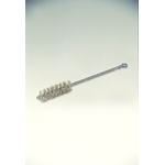 Grit condenser brush w/ abrasive grains 