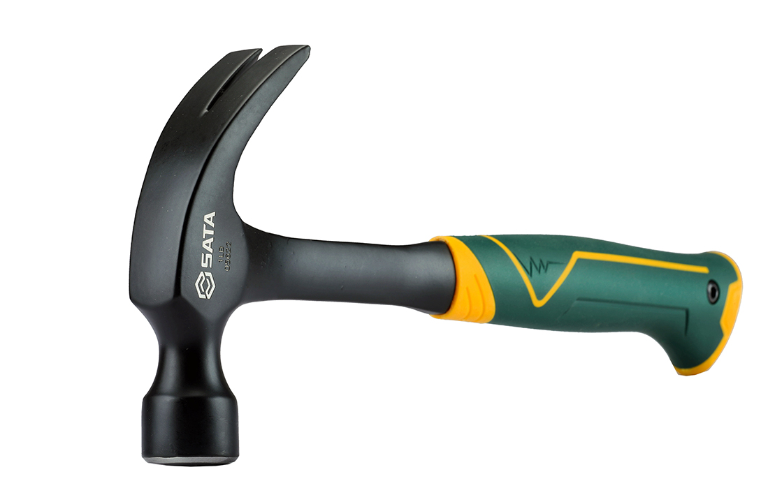 SATA One Piece Claw Hammer With Fiberglass Handle