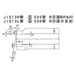 HSS Bit JIS13R Model S505 Model Right Single Blade (TTB13R-9) 