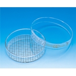 Petri Dish with Special Print 1 mm to 10 mm Grid