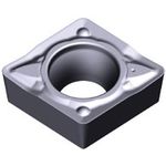 Turning Insert Diamond, with Hole, 80°, Positive 11°, CPMT○○-PSS "for Finishing to Light Cutting" (CPMT090308-PSS-AH725) 