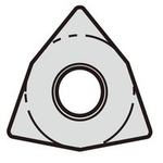 Hexagonal Type, with Hole, 80°, Negative WXGU0403○○