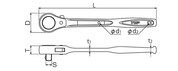 High Strength Type Ratchet Handle | TOP | MISUMI Thailand