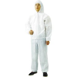 Chemical Protection Clothing, Nonwoven Disposable Protective Clothing, Jumper With Hood, 60 Pieces