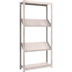 Light/Medium-Duty Boltless Shelving, M1.5 Type, Single Type (150 kg, Height 1,800 mm, 2 Inclined Out of 4 Tiers, With Front Support) (M1.5-6534K2)