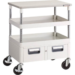 Phoenix Wagon (Noise Suppression Type with Double-Row Drawers and Countertop) Height 759 mm (PEW-772WT-YG)