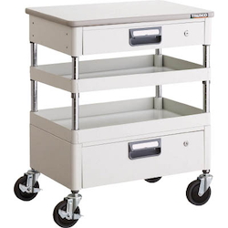 Phoenix Wagon (Noise Suppression Type with Thin Single-Level/Single-Level Drawers and Countertop) Height 759 mm (PEW-772VZT-W)