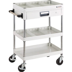 Phoenix Wagon (Noise Suppression Type with Thin Single-Level Drawers/Partitioned) (PEW-973ZS2-W)