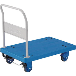 Plastic Trolley, Grand Cart, Silent, Fixed Handle Type / with Stopper (TP-X802S)