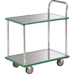 Stainless Steel Cart - One-Side Handle 2-Level Type (SUS-304NU)