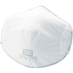 Disposable Dust Mask, Inhalation Resistance (Pa) 40 or Under