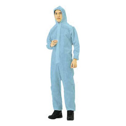 Nonwoven disposable protective clothing, overalls, blue (TPC-3L-B)