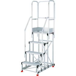 Work Platform (Heavy Duty Type with Hand Rails and Casters)